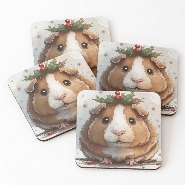Item preview, Christmas Guinea Pig in Festive Holiday Spirit | Cute Christmas Guinea Pig designed and sold by MissMutsie.
