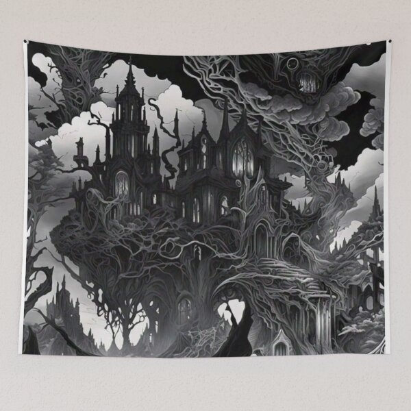 Item preview, Dark fantasy gothic landscape  designed and sold by Thevengefulone.
