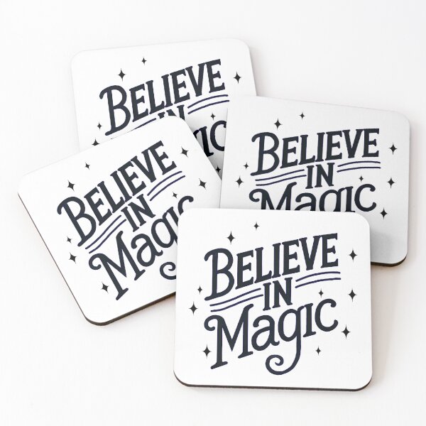 Item preview, Clean believe in magic lettering designed and sold by CharmSpell.