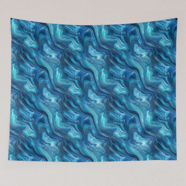 Item preview, Mesmerizing Blue Ocean Whirlpool Abstract Art designed and sold by adnananwar.
