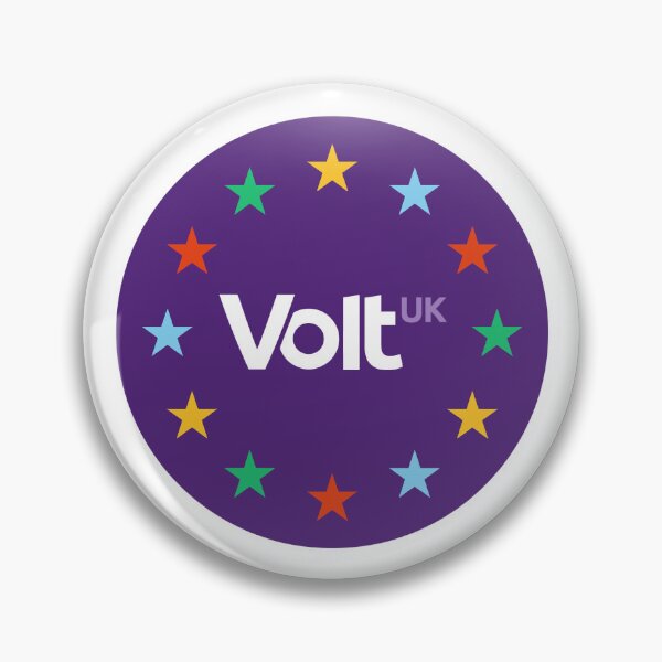 Item preview, VoltUK Round Logo v1 (White) designed and sold by VoltUKMerch.