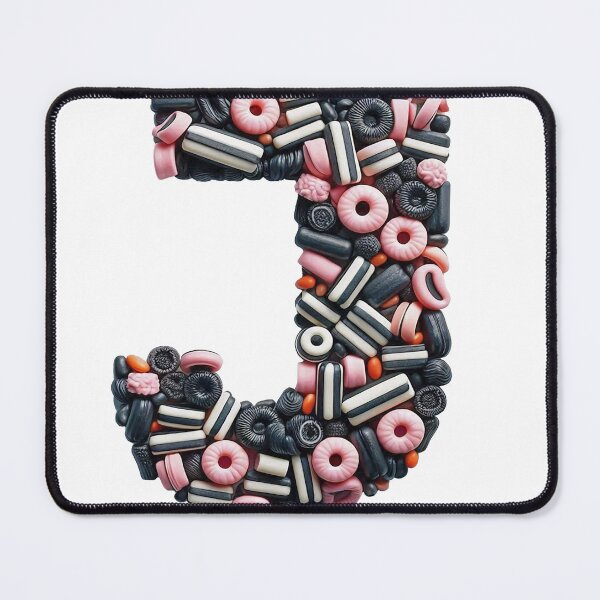 Item preview, LICORICE LETTER J designed and sold by ART-TYPE.
