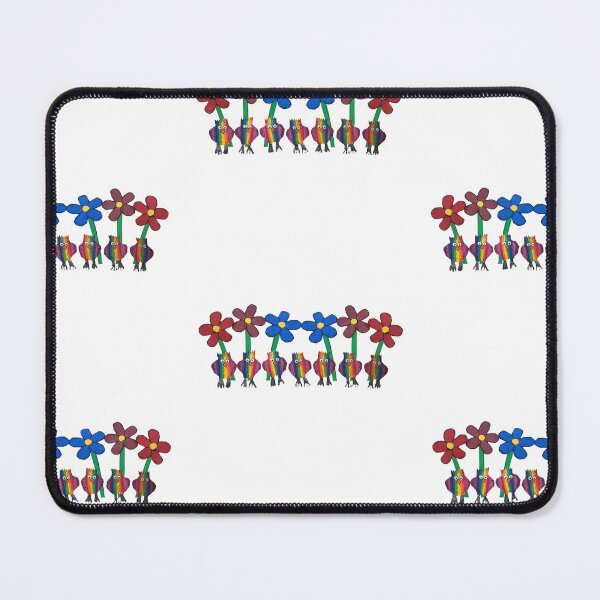 Item preview, Rainbow chickens and flowers designed and sold by Lauracolleen3.