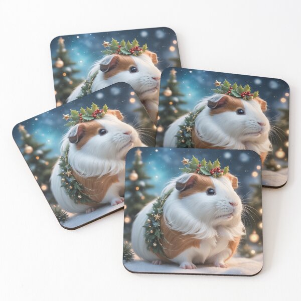 Item preview, Christmas Guinea Pig in Festive Holiday Spirit | Majestic Christmas Guinea Pig designed and sold by MissMutsie.