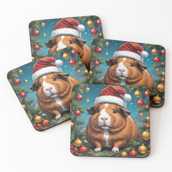 Item preview, Christmas Guinea Pig in Festive Holiday Spirit | Cute Christmas Guinea Pig designed and sold by MissMutsie.