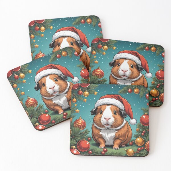 Item preview, Christmas Guinea Pig in Festive Holiday Spirit | Cute Christmas Guinea Pig designed and sold by MissMutsie.