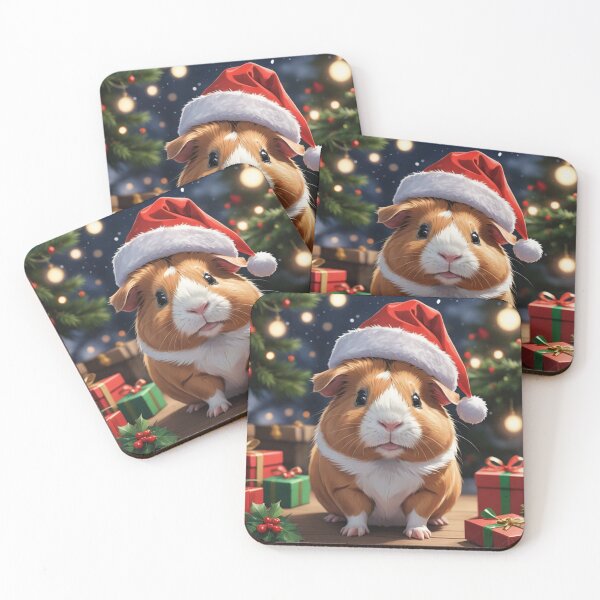 Item preview, Christmas Guinea Pig in Festive Holiday Spirit | Cute Christmas Guinea Pig designed and sold by MissMutsie.