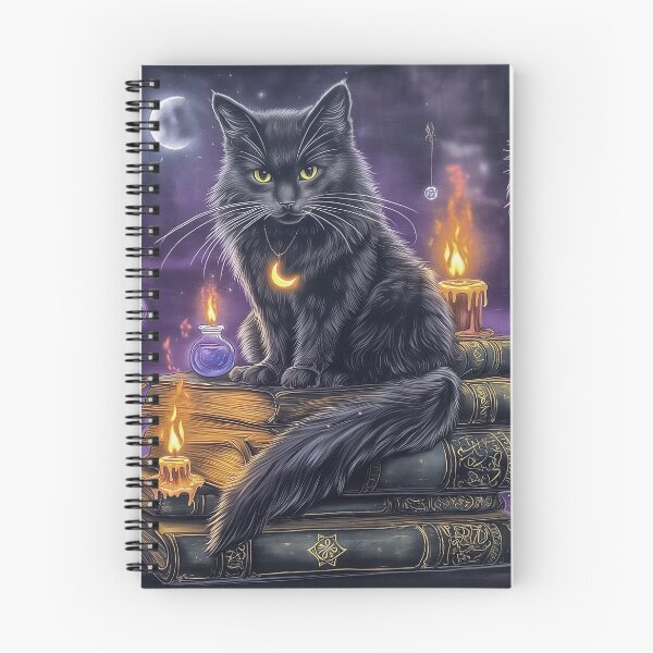 Artikelvorschau, Mystische Nachtkatze - Rätselhafter Katzen-Kunstdruck entworfen und verkauft von Ideationing.
