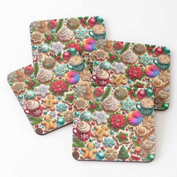 Item preview, FESTIVE SUGAR COOKIES CHRISTMAS GOODS AND HOLLY designed and sold by Arts4U.