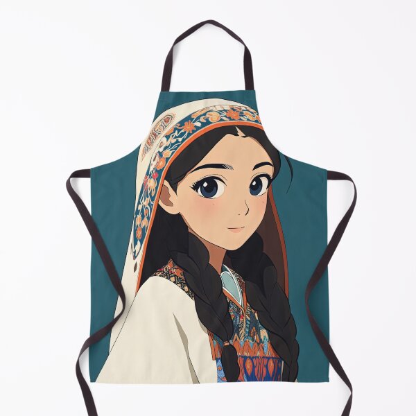 Item preview, Kazakh woman, portrait | Anime style designed and sold by ComicsFactory.