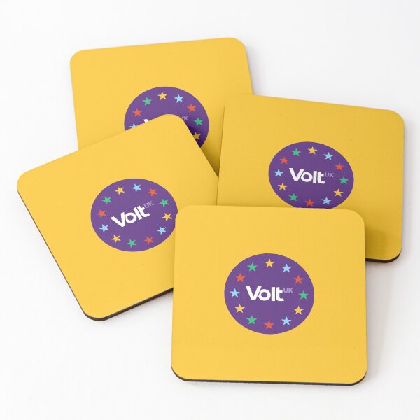 Item preview, VoltUK Round Logo v1 (Yellow) designed and sold by VoltUKMerch.