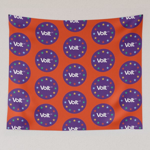 Item preview, VoltUK Round Logo v1 (Pattern) (Red) designed and sold by VoltUKMerch.