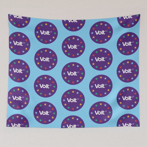Item preview, VoltUK Round Logo v1 (Pattern) (Blue) designed and sold by VoltUKMerch.