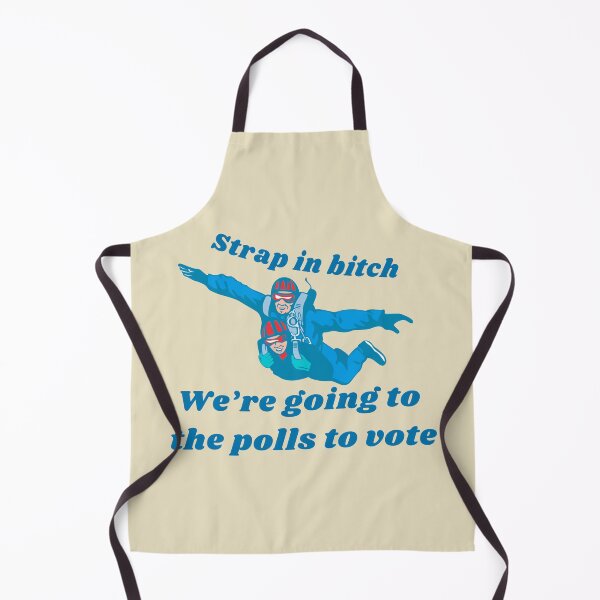 Item preview, Get in we’re going to the polls to vote retro blue and red graphic designed and sold by KWZCreates.