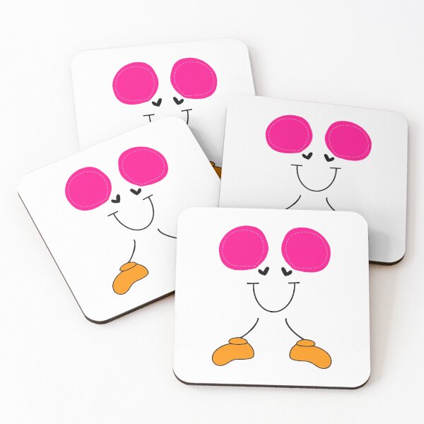 Item preview, cute character with pink ears designed and sold by giraffteee.