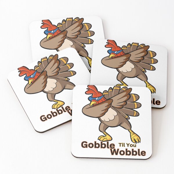 Item preview, Funny Thanksgiving Turkey Dab "Gobble Til You Wobble" Design designed and sold by TOA Timeless Original Apparel.