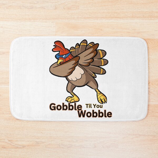 Item preview, Funny Thanksgiving Turkey Dab "Gobble Til You Wobble" Design designed and sold by TOA Timeless Original Apparel.