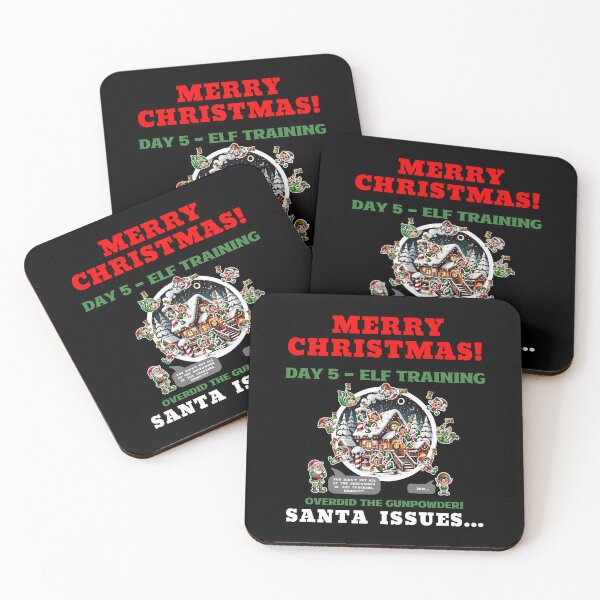 Item preview, Merry Christmas - Elf Overdid The Gunpowder In The Crackers designed and sold by Manic Merch Designs.