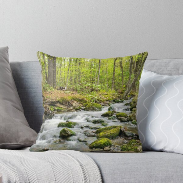 Item preview, NH Summer Brook Flow Long Exposure Photography designed and sold by RealmOfImages.