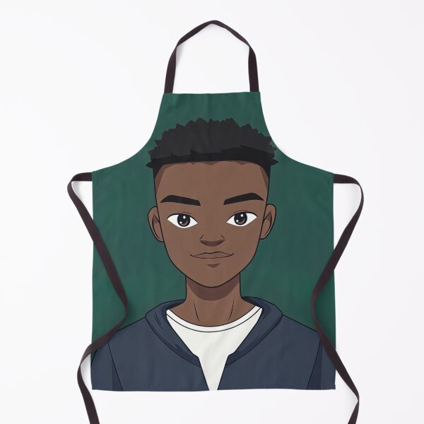 Item preview, Kenyan man, portrait | Anime style designed and sold by ComicsFactory.
