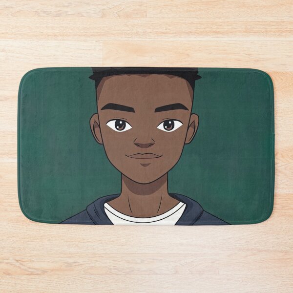 Item preview, Kenyan man, portrait | Anime style designed and sold by ComicsFactory.