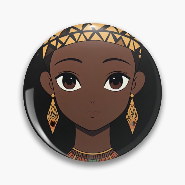 Item preview, Kenyan woman | Anime style designed and sold by ComicsFactory.