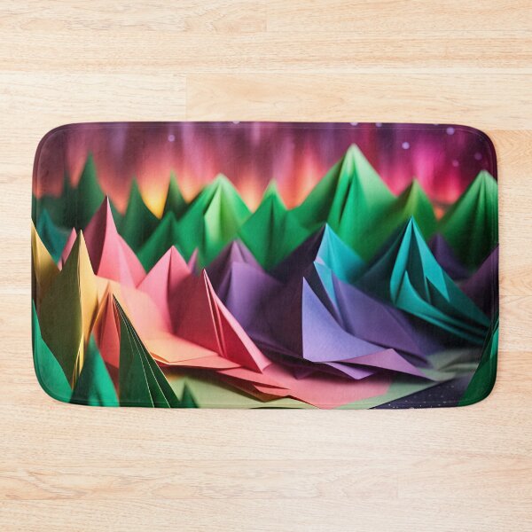 Item preview, Origami Art - Celestial Symphony: The Mesmerising Dance of the Northern Lights in the Night Sky designed and sold by ArtfulFolds.
