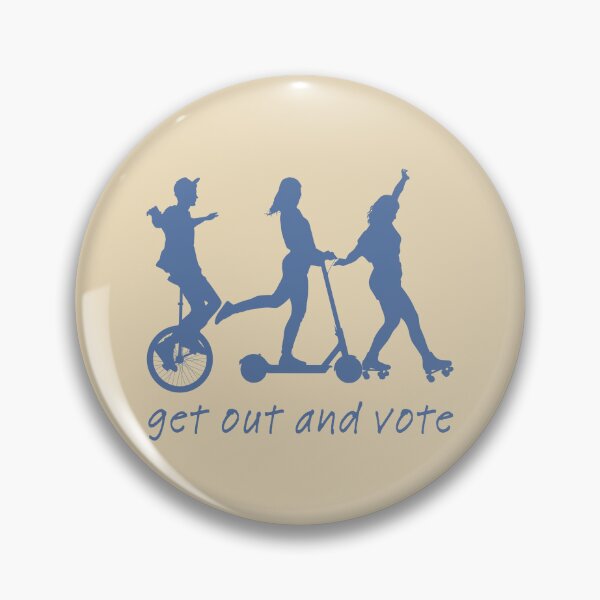 Item preview, Get out and vote in denim blue designed and sold by KWZCreates.