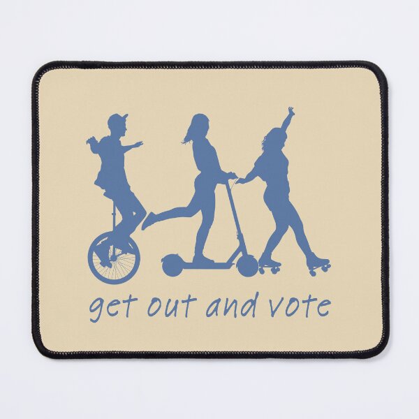 Item preview, Get out and vote in denim blue designed and sold by KWZCreates.