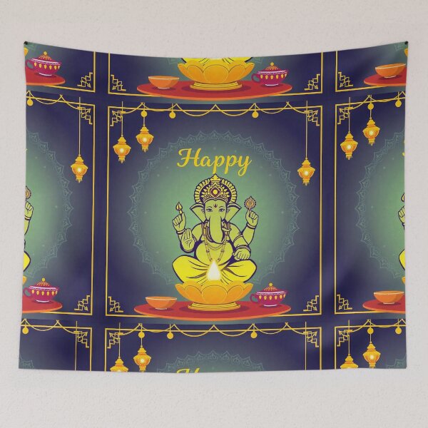 Item preview,  Happy Dhanteras – Traditional Indian Festival Greeting Card designed and sold by hjian8219.