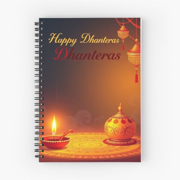 Item preview,  Happy Dhanteras – Traditional Indian Festival Greeting Card designed and sold by hjian8219.