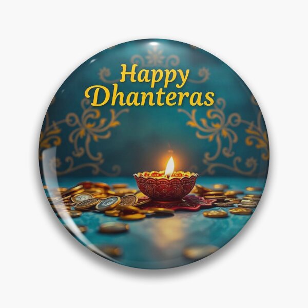 Item preview,  Happy Dhanteras – Traditional Indian Festival Greeting Card designed and sold by hjian8219.