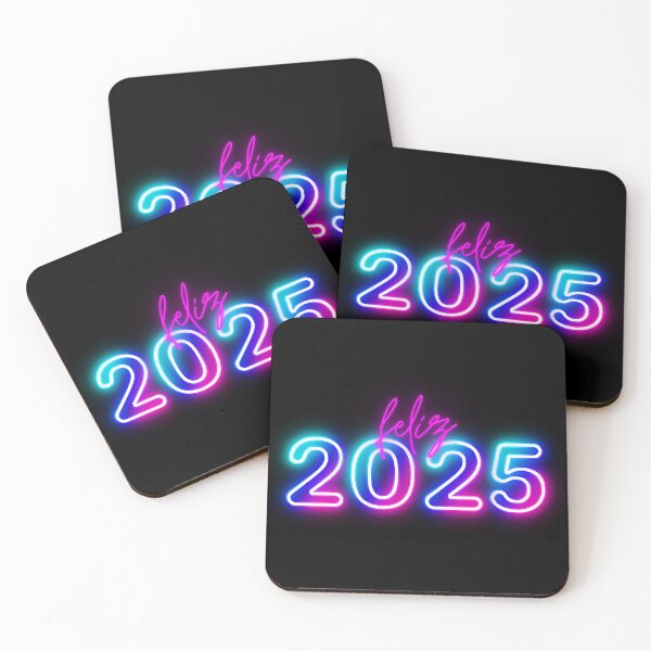 Item preview, Feliz 2025. Tipografía en tonos neón designed and sold by FreeSoulLab.