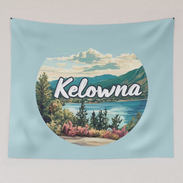 Item preview, Kelowna British Columbia Lakeside View Canada Travel Art Okanagan designed and sold by meganohm.