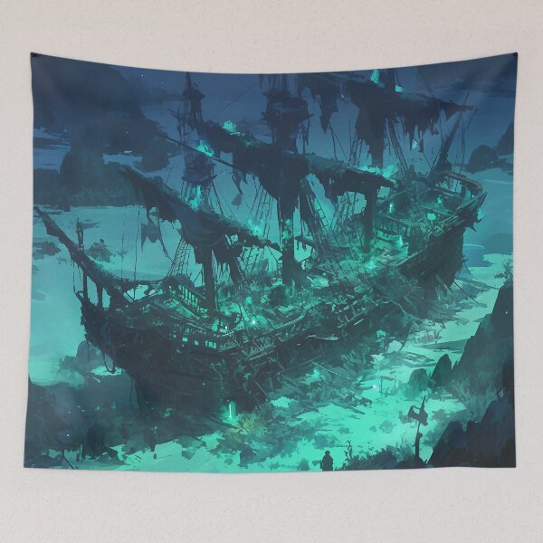 Item preview, Mysterious Shipwreck designed and sold by Nowshin Tasnim.