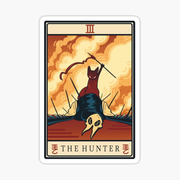 Vista previa del artículo con la obra «El Cazador Tarot - Rain World», diseñado y vendido por Xpress-Art.