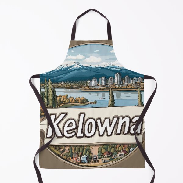 Item preview, Kelowna Cityscape with Mountains Scenic British Columbia Okanagan Valley designed and sold by meganohm.