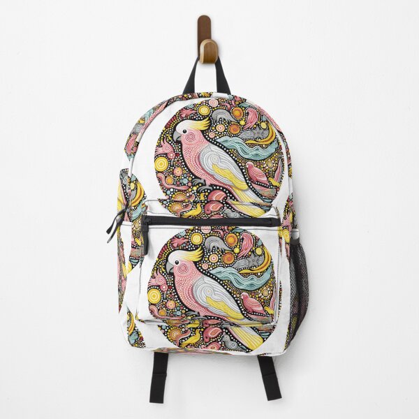 Item preview, Vibrant Galah Rose-Breasted Cockatoo by heidiannemorris © designed and sold by FOLK ART FUSION.