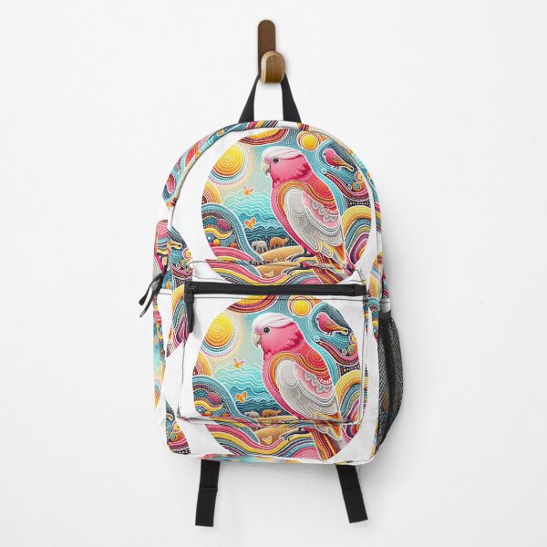 Item preview, Vibrant Galah Rose-Breasted Cockatoo by heidiannemorris © designed and sold by FOLK ART FUSION.