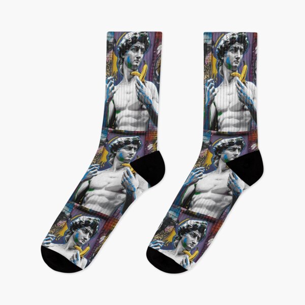 Artikelvorschau, Michelangelo David Banana farbenfrohe Banksy Street entworfen und verkauft von martin max.