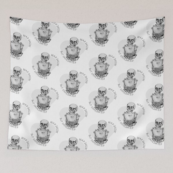 Item preview, Dead Inside But Caffeinated Skeletons Drinking Coffee Funny Skeletons Halloween Gifts for Coffee Lovers Skull Spooky  designed and sold by MatthewViews.