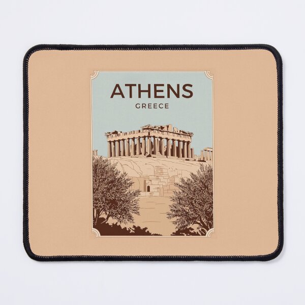 Item preview, A Vintage Travel Illustration of Athens - Greece  designed and sold by GoodOldVintage.