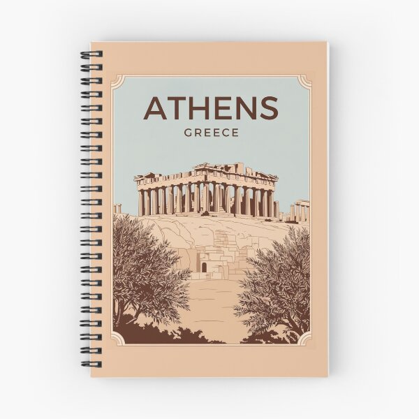 Item preview, A Vintage Travel Illustration of Athens - Greece  designed and sold by GoodOldVintage.