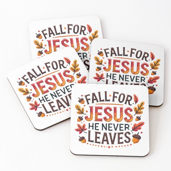 Item preview, Fall for Jesus He Never Leaves | Christian Pun Autumn T-Shirt designed and sold by Blessed Be Your Name.
