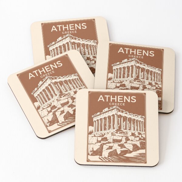 Item preview, A Vintage Travel Illustration of Athens - Greece  designed and sold by GoodOldVintage.