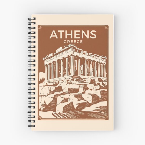 Item preview, A Vintage Travel Illustration of Athens - Greece  designed and sold by GoodOldVintage.