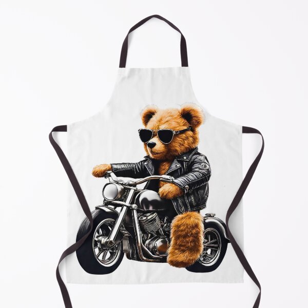 Item preview, Cool Biker Teddy Bear on Motorcycle - Fun and Cute Plush Design designed and sold by Fredster1966.
