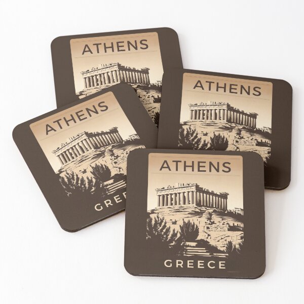 Item preview, A Vintage Travel Illustration of Athens - Greece  designed and sold by GoodOldVintage.