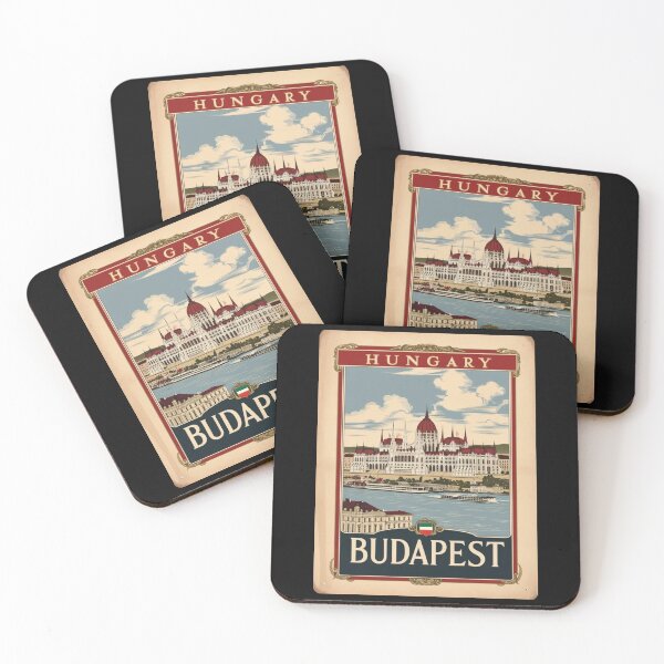 Item preview, A Vintage Travel Illustration of Budapest - Hungary  designed and sold by GoodOldVintage.