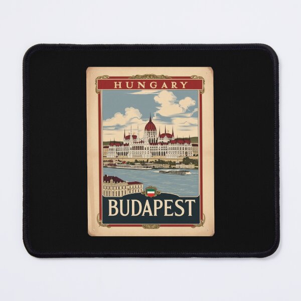 Item preview, A Vintage Travel Illustration of Budapest - Hungary  designed and sold by GoodOldVintage.